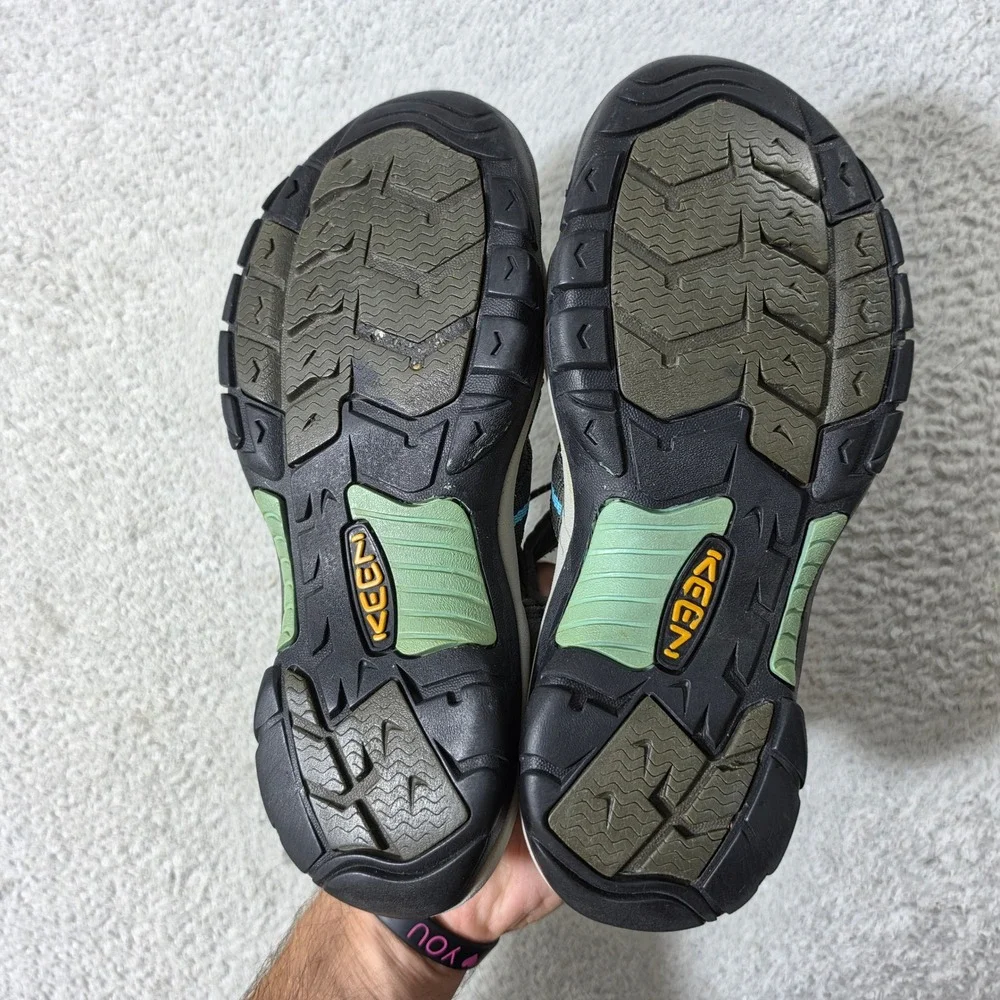 Keen Venice H2 Sandals Womens 9.5 Brown Blue Waterproof Hiking Sport 1014200